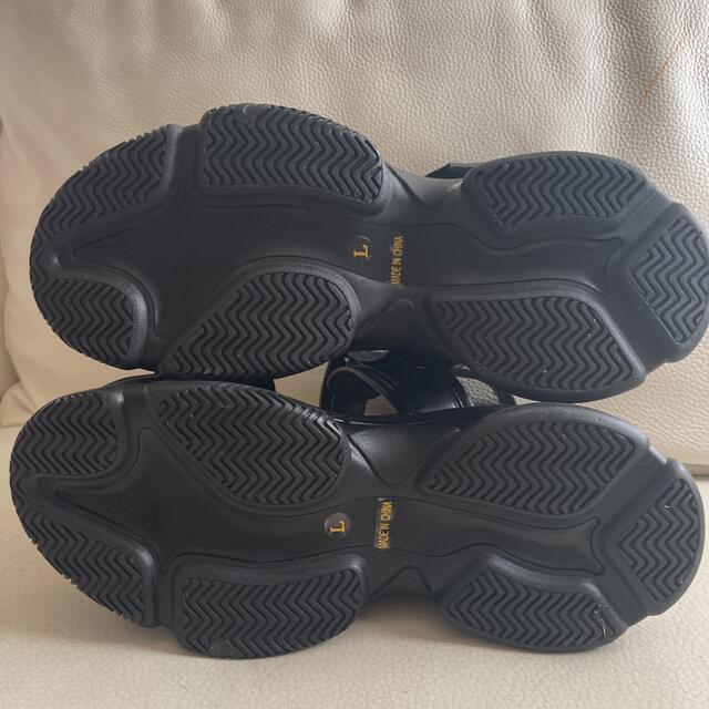 mirror9(ミラーナイン)のミラーナイン❤️スニーカーサンダルL BLACK レディースの靴/シューズ(サンダル)の商品写真
