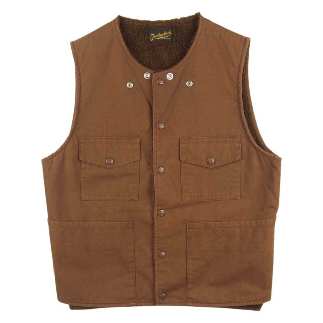 TENDERLOIN テンダーロイン T-DUCK VEST D ダック ワーク ベスト コットン 日本製 ブラウン系 M