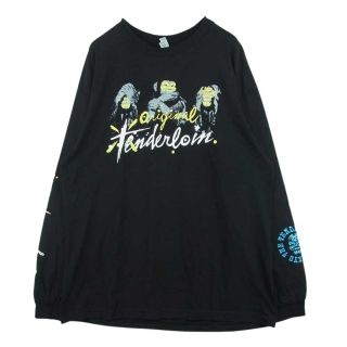 テンダーロイン(TENDERLOIN)のTENDERLOIN テンダーロイン TEE L/S T.W.B.M 長袖 Tシャツ メキシコ製 ブラック系 XL【中古】(Tシャツ/カットソー(七分/長袖))