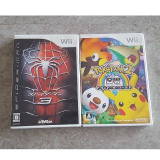 ウィー(Wii)のWiiポケパーク2&スパイダーマン3(家庭用ゲームソフト)