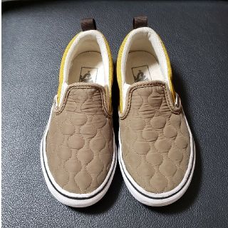 ヴァンズ(VANS)のVANS スリッポン カーキ 18cm(スリッポン)