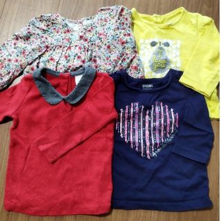 ベビーギャップ(babyGAP)の長袖トップス　4枚おまとめ売り(シャツ/カットソー)