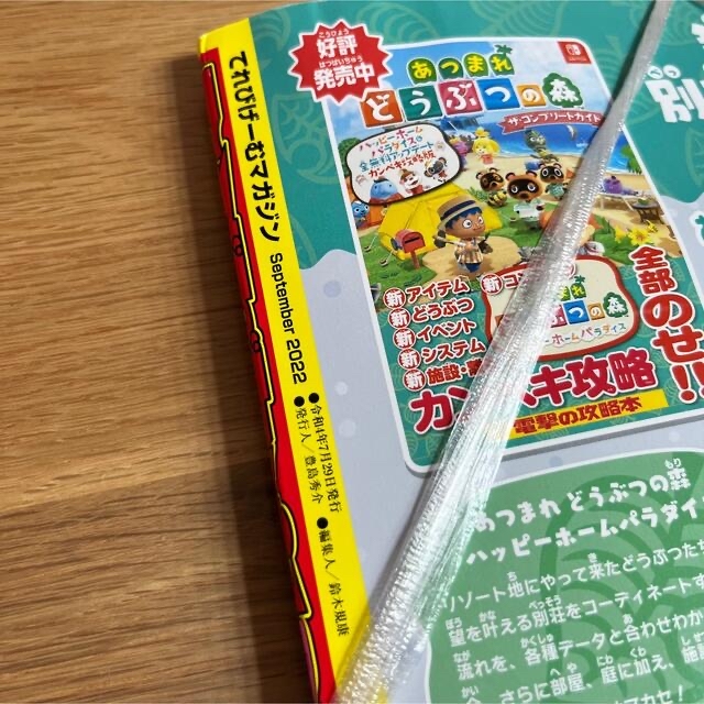 角川書店(カドカワショテン)の【雑誌】未開封　新品　てれびげーむマガジン　2022年9-10月号　DVD付き エンタメ/ホビーの雑誌(ゲーム)の商品写真