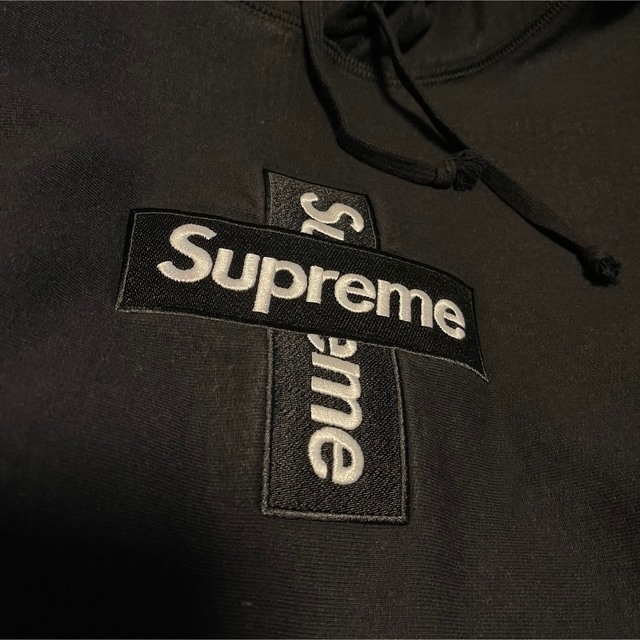 Supreme Cross Box Logo Hooded Sweatshirtパーカー - thebutterflyroom.ae