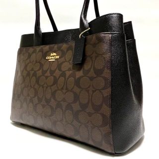 COACH コーチ レザー カーライル トートバッグ 32221 ブラウン gy