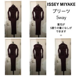 イッセイミヤケ(ISSEY MIYAKE)の〈新品〉 ISSEY MIYAKE ✴︎ プリーツ 変形トップス 上下セット(セット/コーデ)