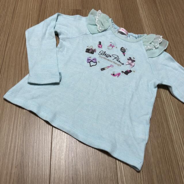 mezzo piano(メゾピアノ)の美品♡ メゾピアノ ロンT トップス キッズ/ベビー/マタニティのキッズ服女の子用(90cm~)(Tシャツ/カットソー)の商品写真