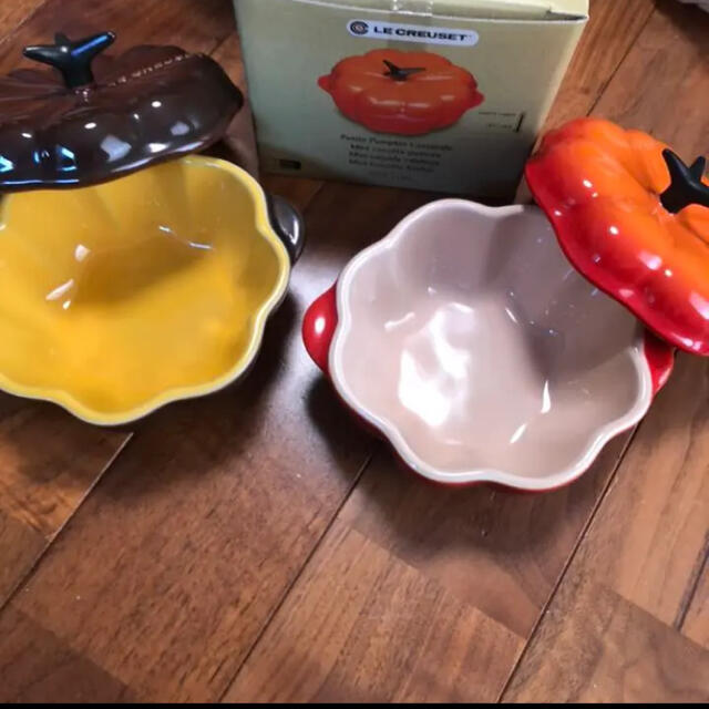 LE CREUSET(ルクルーゼ)のル・クルーゼ　ミニココットパンプキン インテリア/住まい/日用品のキッチン/食器(食器)の商品写真