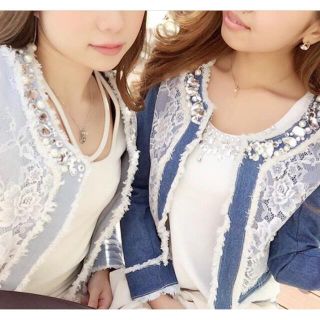 SALE新品DaTuRa♡ビジューホワイトデニム