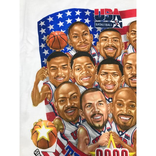 希少 NBA 2000 DREAM TEAM カリカチュア ロスター TEE L