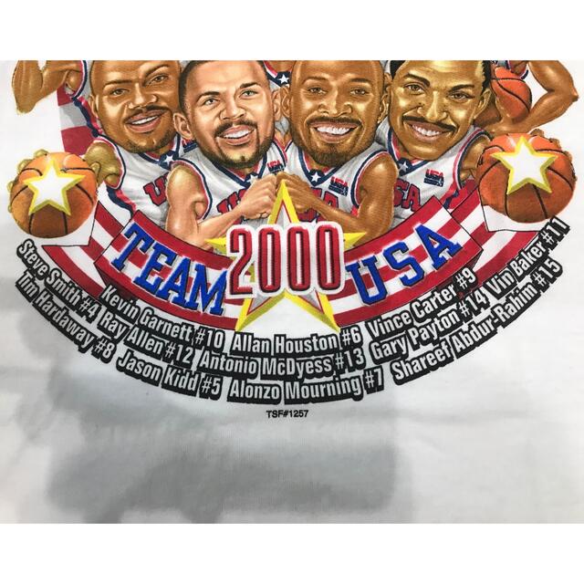 Champion(チャンピオン)の希少 NBA 2000 DREAM TEAM カリカチュア ロスター TEE L メンズのトップス(Tシャツ/カットソー(半袖/袖なし))の商品写真