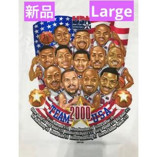 チャンピオン(Champion)の希少 NBA 2000 DREAM TEAM カリカチュア ロスター TEE L(Tシャツ/カットソー(半袖/袖なし))