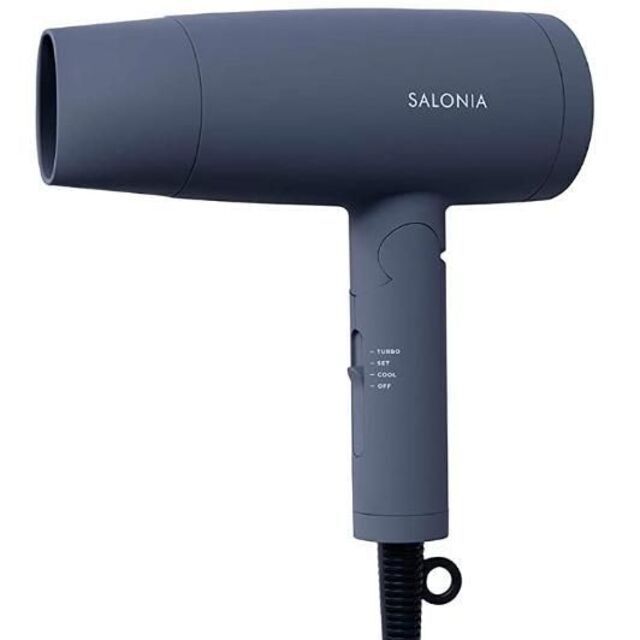 【新品】SALONIA サロニアスピーディーイオンドライヤー グレー スマホ/家電/カメラの美容/健康(ドライヤー)の商品写真
