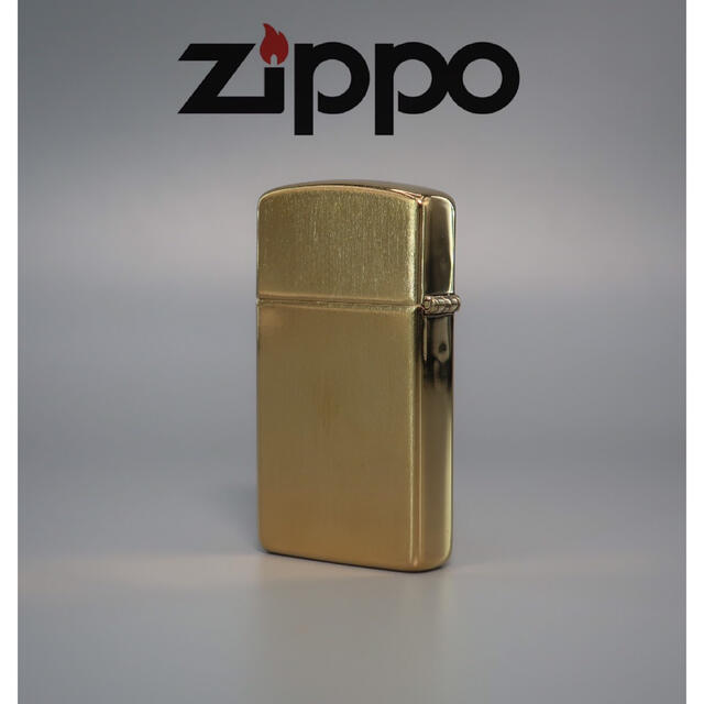 ZIPPO ゴールドカラー　1988年製　スリム　オイルライター　ビンテージ