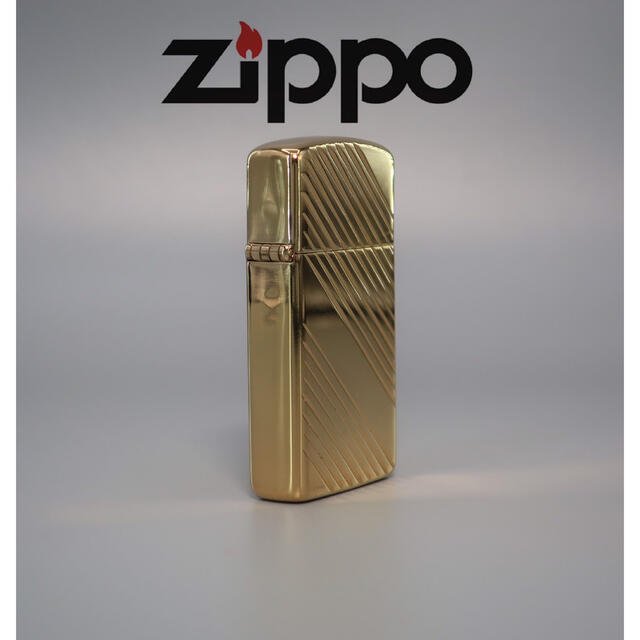 ZIPPO ゴールドカラー　1988年製　スリム　オイルライター　ビンテージ