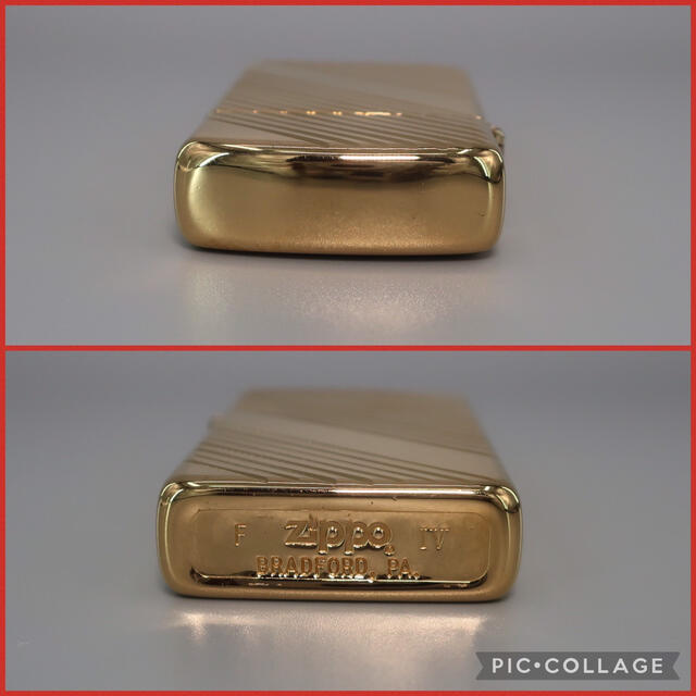 ZIPPO ジッポー　ゴールドカラー　1988年製　スリム　オイルライター