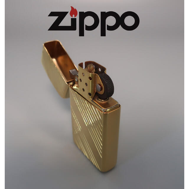 ZIPPO ゴールドカラー　1988年製　スリム　オイルライター　ビンテージ