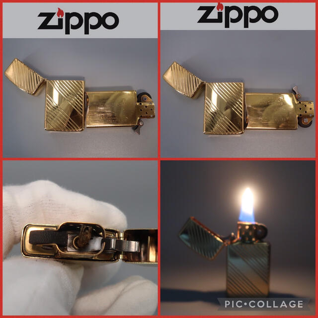 ZIPPO - ZIPPO ゴールドカラー 1988年製 スリム オイルライター