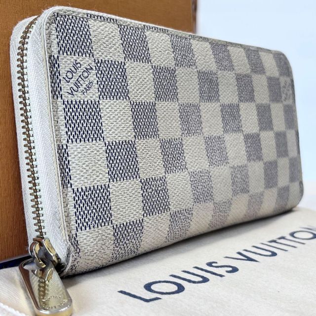 【美品】LOUIS VUITTON ジッピーウォレット　ダミエ　アズール　財布 | フリマアプリ ラクマ