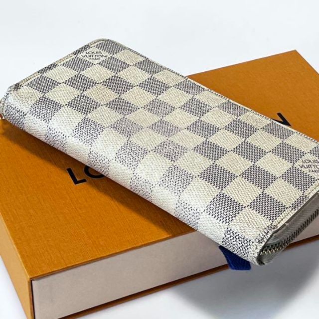 【美品】LOUIS VUITTON ジッピーウォレット　ダミエ　アズール　財布