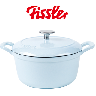 フィスラー(Fissler)の【新品】フィスラーホーロー20cm 両手鍋カレン ココット ベビーブルー(鍋/フライパン)