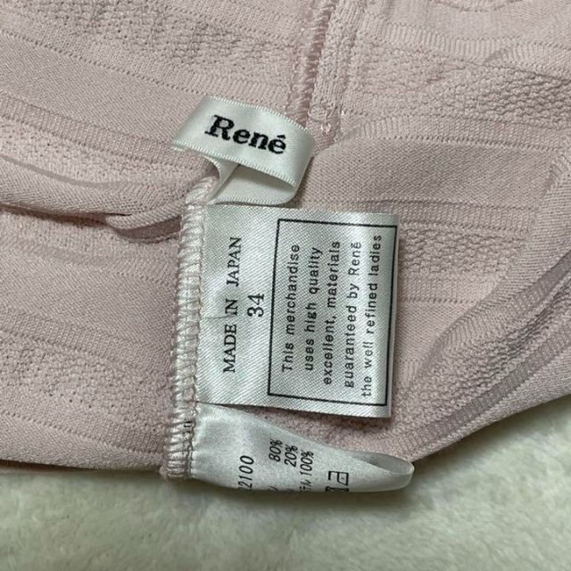 128 Rene ルネ ワンピース ピンク ノースリーブ ひざ丈 XS 4