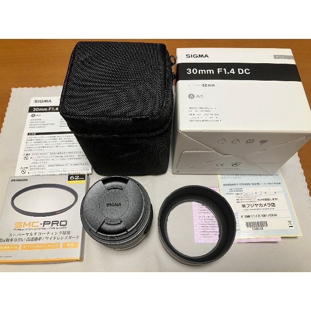 【新品同様】シグマArt 30mmF1.4DC HSM A013 ペンタックス用