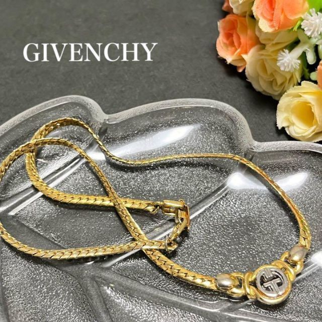 極希少・美品】GIVENCHY ジバンシー ネックレス ゴールド+シルバー