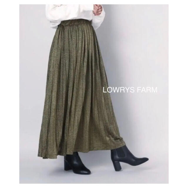 LOWRYS FARM(ローリーズファーム)のローリーズファーム　ラメプリーツマキシスカート レディースのスカート(ロングスカート)の商品写真