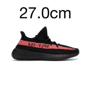 アディダス(adidas)のyeezy boost 350v2 core black red 27cm(スニーカー)