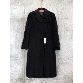 マックスマーラ(Max Mara)のタグ付き　MAX MARA マックスマーラ　ロング　コート　ブラック　カシミア混(ロングコート)