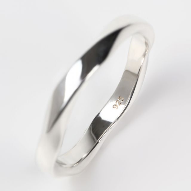 (13号) シルバー リング 925 ツイスト レディース 指輪 レディースのアクセサリー(リング(指輪))の商品写真