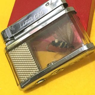 ジッポー(ZIPPO)のVINTAGE FLY FISHING OILLIGHTER 実物フライ入 新品(その他)