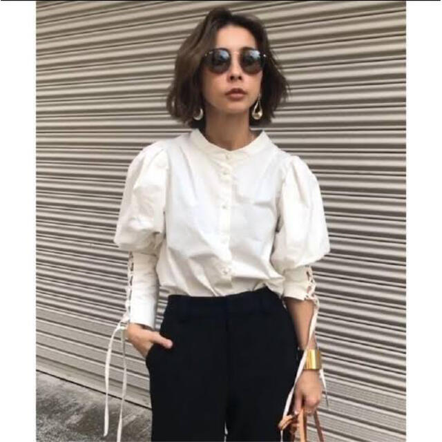 トップスAmeri VINTAGE LACE UP SLEEVE BLOUSE