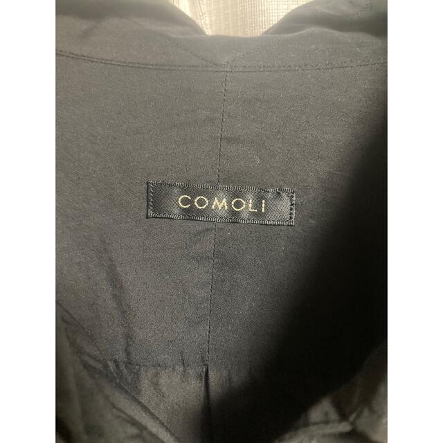 COMOLI 19SS 旧コモリシャツ　ブラック 2