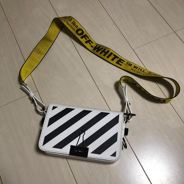 【 off-white 】正規品　オフホワイト  クリップショルダーバッグ