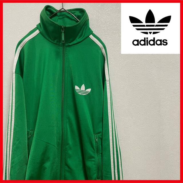 adidas(アディダス)の【即完モデル】adidas グリーン ファイヤーバード トラックジャケット 緑 メンズのトップス(ジャージ)の商品写真