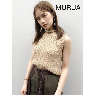 ムルーア(MURUA)のロールネックニットタンク(ニット/セーター)