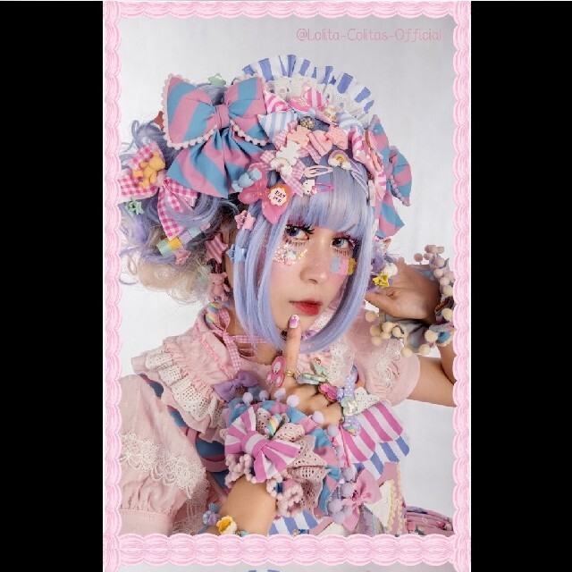 Angelic Pretty(アンジェリックプリティー)の﻿■Lolita&Colitas■Popcorn Clubシリーズイヤリング2個 レディースのアクセサリー(イヤリング)の商品写真