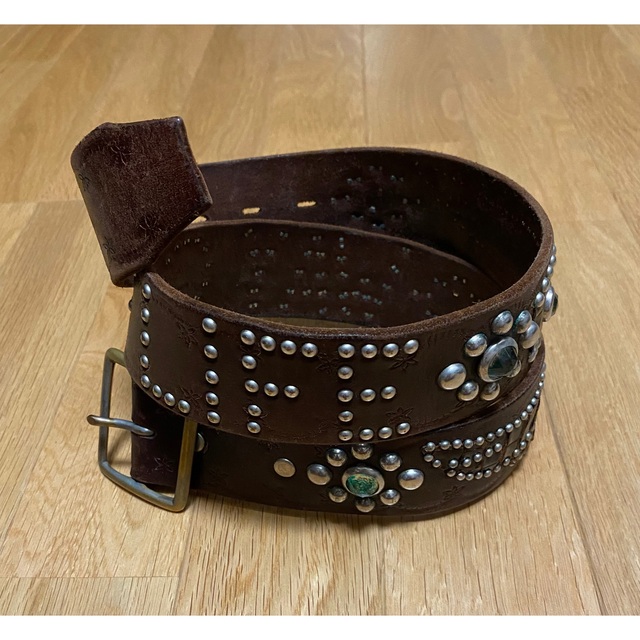 RATS STUDS BELT スタッズ　ベルト　ブラウン　半額以下　WTAPS