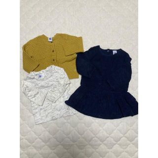 プチバトー(PETIT BATEAU)の【まとめ売り】PETIT BATEAU 74cm(ワンピース)