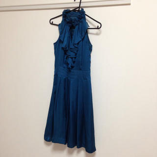 ビアッジョブルー(VIAGGIO BLU)のビアッジョブルー☆ブルーグリーンドレス(ミディアムドレス)