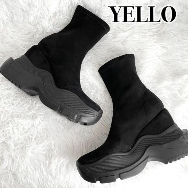 Yellow boots - 即完売品『YELLO』SINGLE スウェードタッチ SHORT