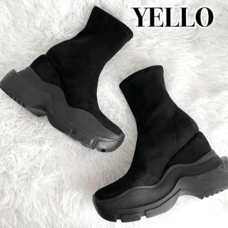 イエローブーツ(Yellow boots)の即完売品『YELLO』SINGLE スウェードタッチ SHORT BOOTS(ブーツ)