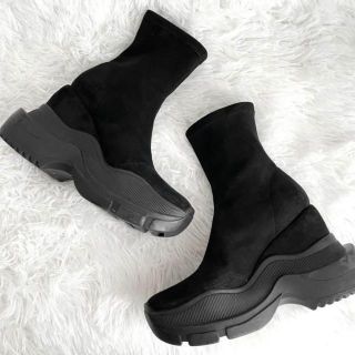 即完売品『YELLO』SINGLE スウェードタッチ SHORT BOOTS