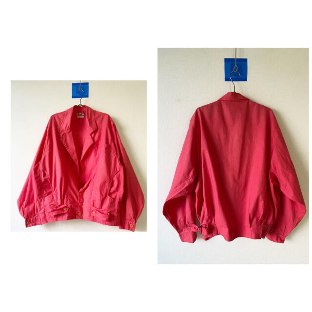 ユーロヴィンテージ ポルトガル製 変形 ドルマンスリーブ ワイド ジャケット メンズのジャケット/アウター(ブルゾン)の商品写真