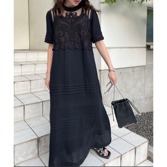 Ameri EMBROIDERY SHEER COTTON DRESS グランドセール www.toyotec.com