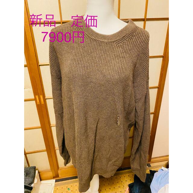 GAP(ギャップ)のGAP ギャップ　長袖　トップス　ニット　XL 新品　タグ付き  定価　7900 メンズのトップス(ニット/セーター)の商品写真