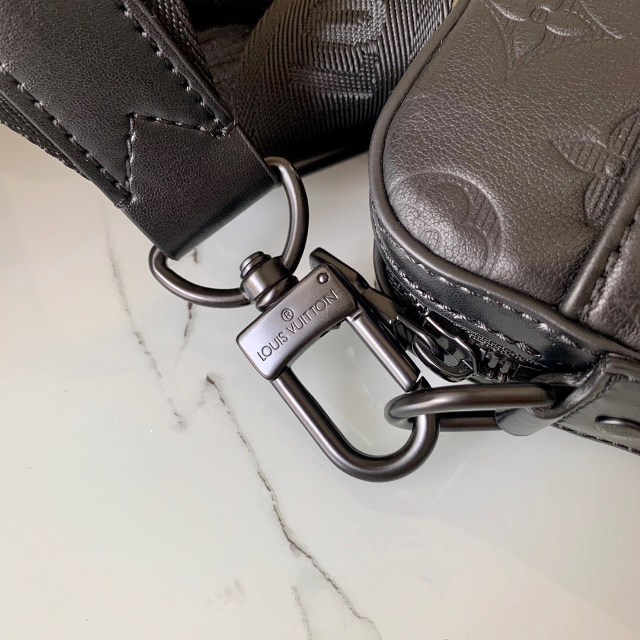 Louis Vuitton LV duo messenger new Black Leather ref.254434 - Joli