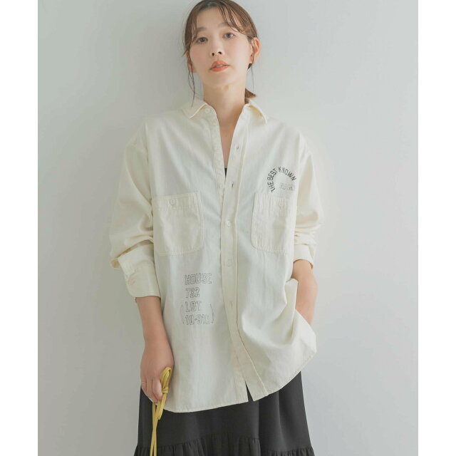 IVORY】『別注』PAY-DAY*F by ROSSO ペイントオーバーシャツ ...